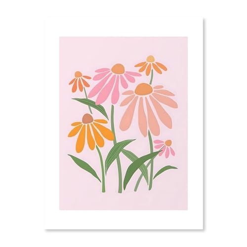 MINGYTN Wandkunst Leinwanddrucke Bunte Blume Markt Botanische Wand Kunst Leinwand Malerei Nordic Ästhetik Poster Und Drucke Wohnzimmer Decortion Bilder(C,50x70cm) von MINGYTN