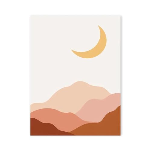 MINGYTN Wandkunst Leinwanddrucke Kindliche Liebe Regenbogen Poster Drucke Sonne Bär Igel Wolke Blume Leinwand Malerei Für Baby Schlafzimmer Kinderzimmer Wand Dekor(O,30x40cm) von MINGYTN