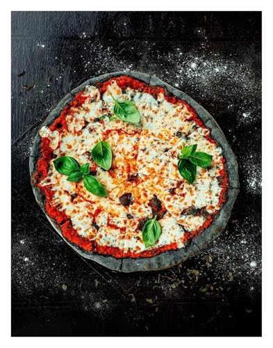 MINGYTN Wandkunst-Leinwanddrucke Köstliche Pizza Kunst Poster Leinwand Druck Farbe Mode Trend Zimmer Home Villa Dekoration Ästhetik Leinwand Kunst Dekoration(EIN,30x40cm) von MINGYTN