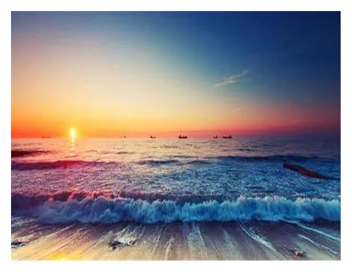 MINGYTN Wandkunst Leinwanddrucke Landschaft Leinwand Malerei Kein Rahmen See Wald Berg Landschaft Malerei Wand Kunst Dekor Poster Für Wohnzimmer Drucke Bild(J,55x180cm) von MINGYTN