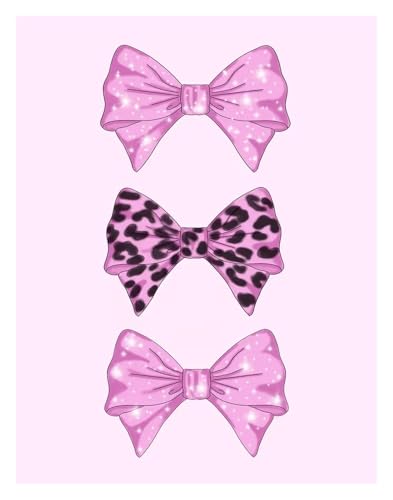 MINGYTN Wandkunst Leinwanddrucke Leopardenmuster Kürbis Schleife Kunst Poster Leinwand Druck Farbe Mode Zimmer Home Villa Dekoration Ästhetik Natürliche Leinwand(M,40X50cm) von MINGYTN