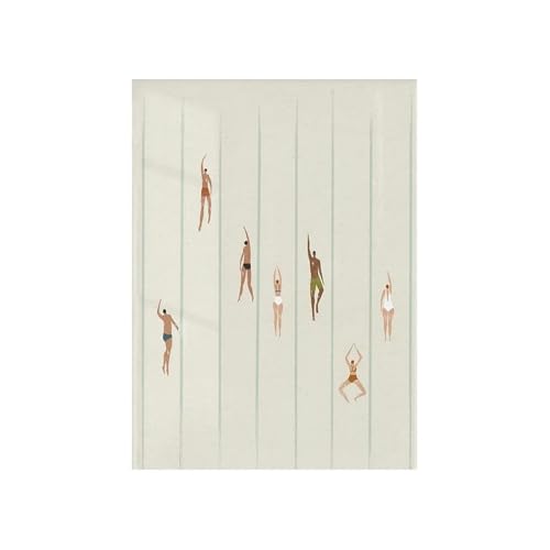 MINGYTN Wandkunst Leinwanddrucke Nordic Swimmers Swimming Pool Poster Big Wave Surf Print Moderne Wandkunst Leinwand Malerei Für Wohnzimmer Wohnkultur(B,20x30cm) von MINGYTN