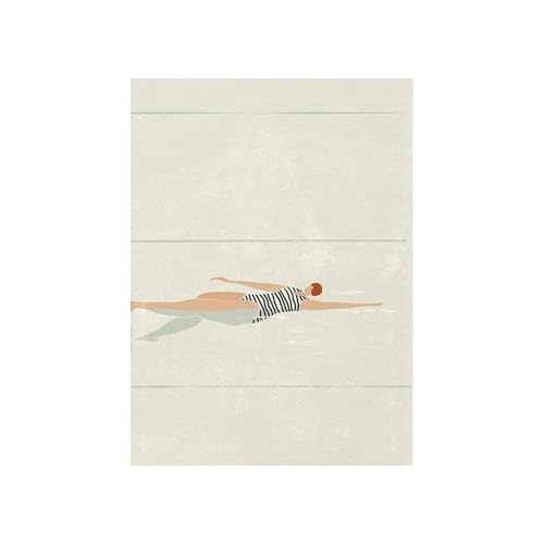 MINGYTN Wandkunst Leinwanddrucke Nordic Swimmers Swimming Pool Poster Big Wave Surf Print Moderne Wandkunst Leinwand Malerei Für Wohnzimmer Wohnkultur(EIN,40x50cm) von MINGYTN
