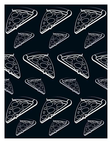 MINGYTN Wandkunst Leinwanddrucke Pizza-Kunst-Poster, Leinwanddruck, Farbe, Mode, Beliebtes Gästezimmer, Home Villa Dekoration, Ästhetik, Natürliche Wandleinwand(M,30x40cm) von MINGYTN