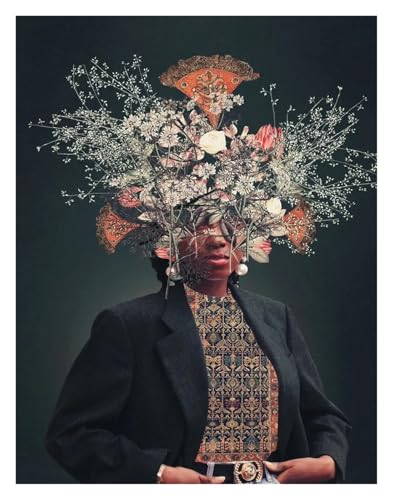 MINGYTN Wandkunst Leinwanddrucke Rose Blumen Köpfe Frau Porträt Wand Kunst Minimalistischen Druck Leinwand Malerei Poster Für Wohnzimmer Moderne Wohnkultur(N,50x70cm) von MINGYTN