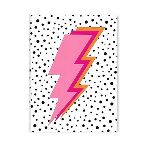 Wandkunst Leinwanddrucke Abstrakte Rosa Blitz Gradienten Liebe Herz Sonne Wand Kunst Leinwand Malerei Nordic Minimalismus Poster Drucke Moderne Wohnzimmer Wohnkultur(B,40x50cm) von MINGYTN