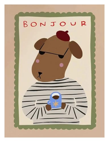 Wandkunst Leinwanddrucke Böhmische Sonne Mond Tier Cartoon Minimalistischen Wand Kunstdruck Leinwand Malerei Poster Für Wohnzimmer Moderne Wohnkultur(A1,50x70cm) von MINGYTN