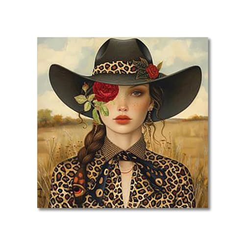 Wandkunst Leinwanddrucke Vintage Illustration Abstrakte Blumengläser Kunst Poster Cartoon Wand Leinwand Malerei Geeignet Für Wohnzimmer Dekoration(I,40x60cm) von MINGYTN