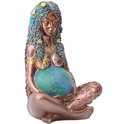 MINGZE Mutter Erde Figur, Harz Gaia Erde Mutter GöTtin Figur Kunst Ornament Dekor Kunststatue Outdoor Haus Und Garten Freien Dekorative von MINGZE