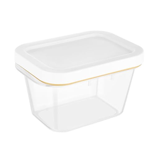 MINGZHE Butter-Aufbewahrungsbox mit Deckel, Edelstahlschneider, Frischhaltebehälter, Butterbehälter, Küchen-Backwerkzeug für Kühlschrank, Küchenarbeitsplatte von MINGZHE