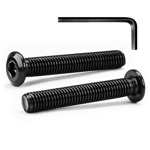 10 Sätze M5 x 45mm Flachkopfschrauben Flachkopf-Innensechskantschrauben, A2 V2A Edelstahl Schwarzes Oxid, Sechskantschrauben für Möbel, Möbelschrauben,mit Hex Key 10 Sätze M5 x 45mm Flachkopfschrauben Flachkopf-Innensechskantschrauben, A2 V2A Edelstahl Schwarzes Oxid, Sechskantschrauben für Möbel, Möbelschrauben,mit Hex Key von MINHER