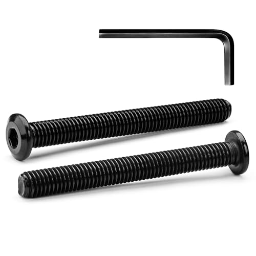 10 Sätze M6 x 70mm Flachkopfschrauben Flachkopf-Innensechskantschrauben, A2 V2A Edelstahl Schwarzes Oxid, Sechskantschrauben für Möbel, Möbelschrauben,mit Hex Key 10 Sätze M6 x 70mm Flachkopfschrauben Flachkopf-Innensechskantschrauben, A2 V2A Edelstahl Schwarzes Oxid, Sechskantschrauben für Möbel, Möbelschrauben,mit Hex Key von MINHER