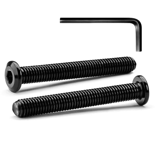 10 Sätze M8 x 60mm Flachkopfschrauben Flachkopf-Innensechskantschrauben, A2 V2A Edelstahl Schwarzes Oxid, Sechskantschrauben für Möbel, Möbelschrauben,mit Hex Key 10 Sätze M8 x 60mm Flachkopfschrauben Flachkopf-Innensechskantschrauben, A2 V2A Edelstahl Schwarzes Oxid, Sechskantschrauben für Möbel, Möbelschrauben,mit Hex Key von MINHER