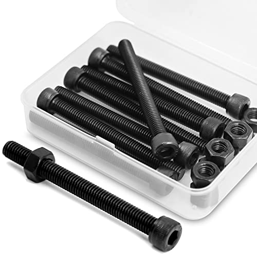 M8*100mm 8 Stück Innensechskantschraube und Mutter Kombinationsbox Zylinderschrauben mit Innensechskant 12,9 Grad Kohlenstoffstahl von MINHER