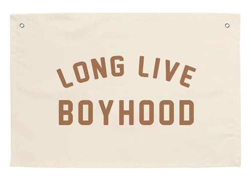 MINI ZOZI Long Live Boyhood Hängende Flagge, 50,8 x 76,2 cm, Orange, Leinwand, Wanddekoration, Kunstschild, Jungenzimmer, Jungen, Schlafzimmer, Banner, Kleinkind, Spielzimmer, Baby, Kinderzimmer, MINI ZOZI Long Live Boyhood Hängende Flagge, 50,8 x 76,2 cm, Orange, Leinwand, Wanddekoration, Kunstschild, Jungenzimmer, Jungen, Schlafzimmer, Banner, Kleinkind, Spielzimmer, Baby, Kinderzimmer, von MINI ZOZI