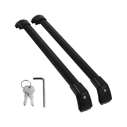 2015–2022 Dachträger, Gepäckträger, 106,7 cm Länge, Querstange, 165 lbs Kapazität, verstellbar, schwarz, Paar,Hervorragende Stabilität 2015–2022 Dachträger, Gepäckträger, 106,7 cm Länge, Querstange, 165 lbs Kapazität, verstellbar, schwarz, Paar,Hervorragende Stabilität von MINING