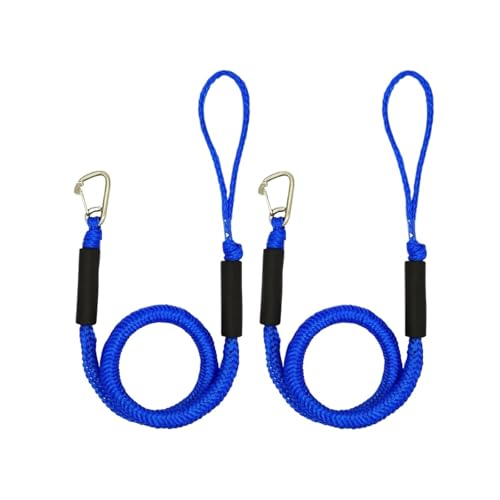 Ankerseil, 2Pcs Boot Bungee Dock Linie Mit Schleife Boot Seile for Docking Marine Dock Linie Marine Dock Linie Schleife seil Bungee-seil Binden,Mehrzweck(Blue) von MINING