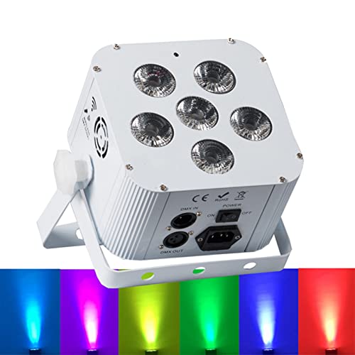 Bühnenbeleuchtung, 10pcs/lot with case 6x18W RGBWA UV 6 in 1 Wireless &IR Remote Control&Battery Power Led stage lighting par uplights von MINING