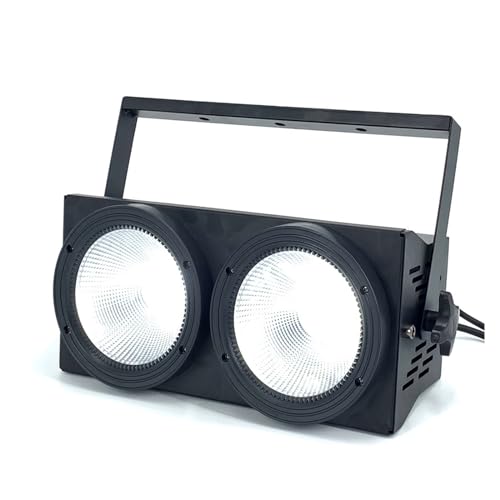 Bühnenbeleuchtung, 2x100W LED COB Par Lichter 200W Publikum Licht RGBWA UV 6IN1 LED Strobe Wash Disco DJ Licht(2pcs) von MINING