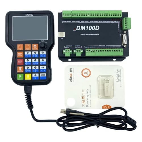 CNC-Steuerung, 3.4.5Axis CNC engraving machine motion control system NCH02 upgraded version DM100 4Axis 5Axis handheld offline control spot,Kompatibilität(3axis) von MINING