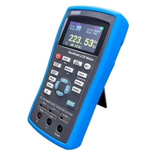 Elektronischer Lasttester, ET433 Handheld LCR Digitale Brücke Kapazität Induktivität Widerstand Test Werkzeuge Digital Display Bildschirm(With SMD Test Pliers) von MINING
