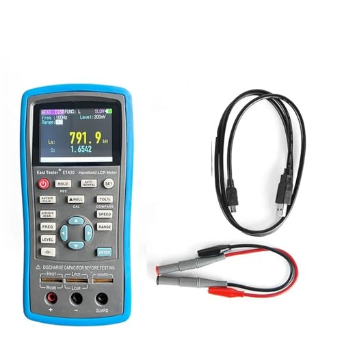 Elektronischer Lasttester, Handheld LCR Digital Bridge Kapazität Induktivität Widerstand Test 2,8 Zoll TFT-Display(With SMD Test Pliers) von MINING