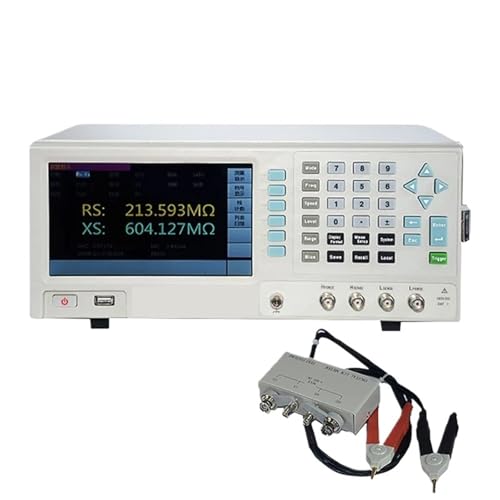 Elektronischer Lasttester, LCR Benchtop Digital Bridge 100 kHz-1 MHZ Desktop LCR Tester Meter Kapazität Widerstand Impedanz Induktivität Messen(ET3501-100KHz) von MINING