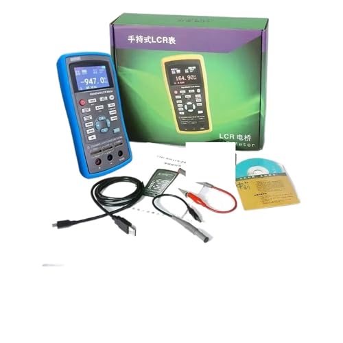 Elektronischer Lasttester, LCR Digital Bridge Meter ET43 USB Handheld Hochpräzise Kapazität Induktivität Widerstand Test Digitalanzeige(ET433) von MINING