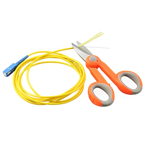 Faser-Cleaver, 5pcs. Kevlar Cutter Werkzeuge/Faserkabel Schneiden/rutschfeste Schere/Stahl Elektriker Schere,Haltbarkeit von MINING