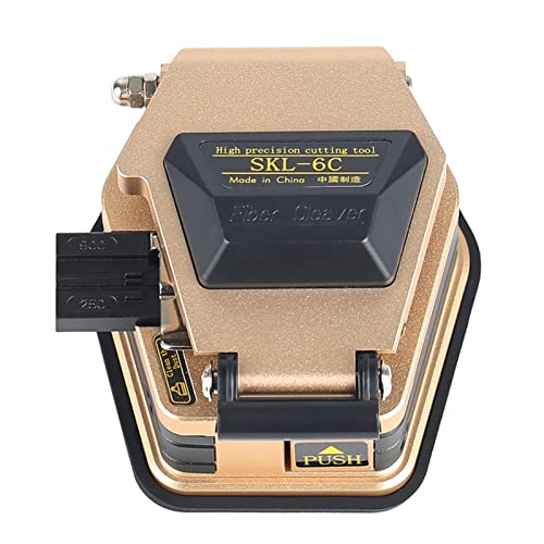 Faser-Cleaver, Faserhalle zweifarbig SKL-6C. Kabelschneidemesser Ftth. Faseroptikmesser Werkzeuge Cutter Hohe Präzision Faserhalter 16 surfen,Haltbarkeit(Gold) von MINING
