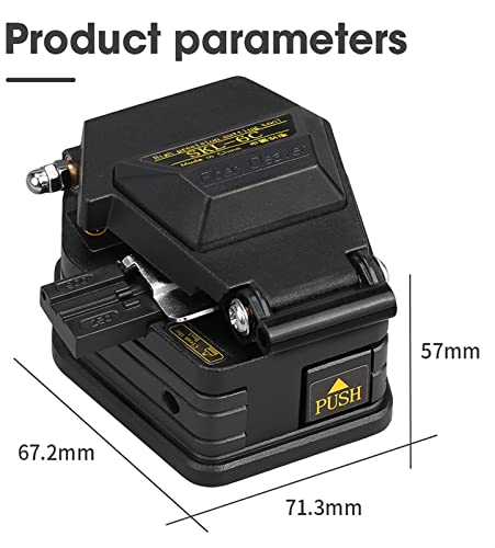 Faser-Cleaver, SKL-6C. Faser-Kleber-Kabelschneidmesser Ftth. Faseroptikmesser Werkzeuge Cutter Hochpräzise Faserhalter 16 Oberflächenklinge,Haltbarkeit(SKL-6C) von MINING