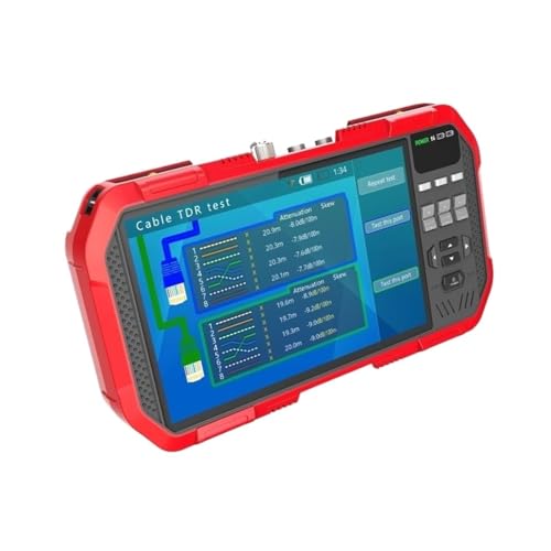 Fasertester, 7 Zoll 4K HD IP CCTV Tester Monitor AHD CVI TVI CVBS Kamera Test 8MP Multimeter Optische Faser POE,Multifunktion(A82) von MINING