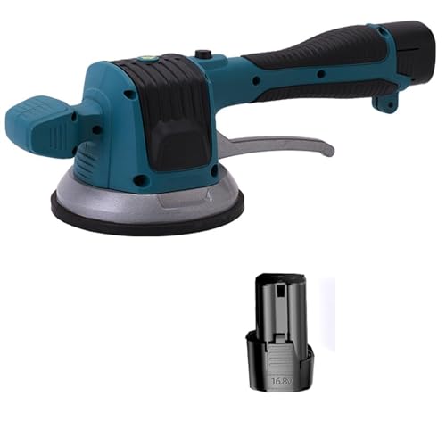 Fliesenwerkzeuge, Fliesenvibrator Fliesenmaschine Leistungsstarke Einstellung der Fliesenbodengips-Verlegungsmaschine Automatisches Nivellierwerkzeug mit Batterie(1pc battery) von MINING