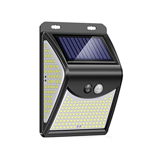 Flutlicht, 244 222 LED Solarlicht im Freien Solarlampe mit Bewegungssensor Solar angetriebene Sonnenlicht -Scheinwerfer for Gartendekoration(1 pcs-244LEDs-4Modes) von MINING