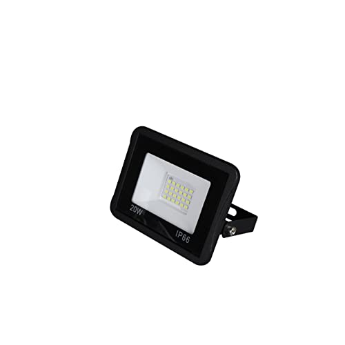 Flutlicht, LED Flutlicht 2 0W 30W 50W LED Spotlight Auto Delay Delay Outdoor Lighting Projector Reflektor Wandlampe Gartenquadrat(Cold white,20W) von MINING