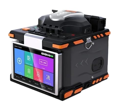 Glasfaser, M5 Optical Fiber Splicer FTTH Fiber Optic Spleißen Maschine Unterstützung Mehrere Sprachen 6 Motoren für Multi-Tester von MINING