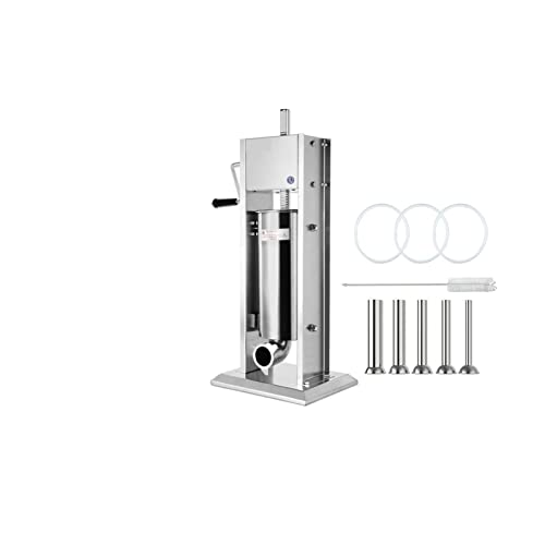 Handbuch Handbuch for kommerzielle Wurst Stuffer Füllstoff vertikal 3L 5L 7L 10L 15L Edelstahl for die Heimat machen Wurst Hot Dog Bratwurst,Stabilere Arbeitsplätze(15L) von MINING