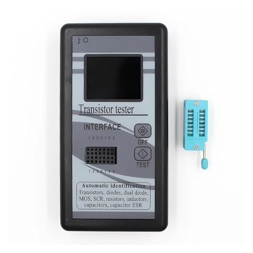 Isolationsprüfgerät, M328 Multi-F Transistor Tester 128 * 160 Farbe Bildschirm Grafik Display Diode Widerstand Induktivität Kapazität MOSFET ESR LCR Meter(Noir) von MINING