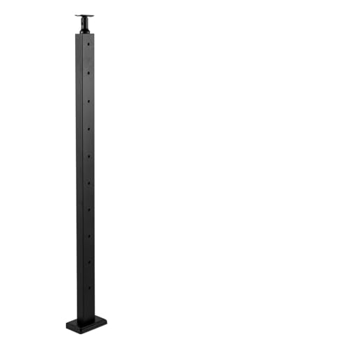 Kabelschienenpfosten, ebenerdig, Treppenpfosten, gebürsteter Edelstahl, DIY-Pfostendeck, Treppengeländer-Set mit Halterung,Hervorragende Stabilität(BL-HOLE 106.7x2.5x5) von MINING