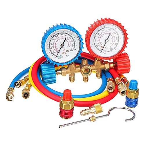 Klimaanlagen Verteilermessgerät Set Lightweight Test Diagnostic Kit for R134A R12 R22 R502 Kältemittel tragbare Reparaturwerkzeuge,Präzise Anpassung von MINING