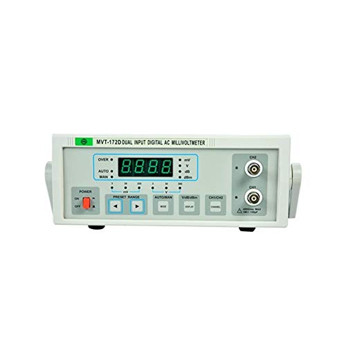 Labornetzteil, AC/DC 110 / 220V Ausgang Dual Channel 4 Digital 100uV-400V Spannungs-LED-Anzeige Digital Millivoltmeter MVT-172D Dual Needles,Zuverlässigkeit und Sicherheit(220V) von MINING