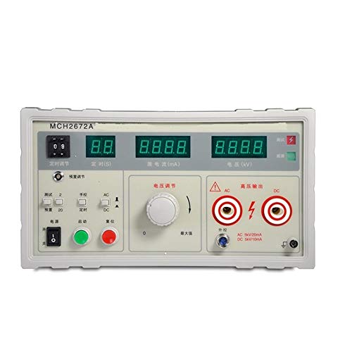 Labornetzteil, MCH-2672A Digitalanzeige Spannungsfestigkeitstester AC DC 5KV-Tester mit doppeltem Verwendungszweck,Zuverlässigkeit und Sicherheit(110) von MINING