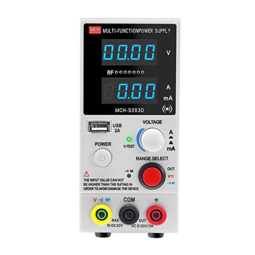 Labornetzteil, S203D geregelte Stromversorgung DC einstellbar Multifunktions-Laptop-Handy reparieren,Zuverlässigkeit und Sicherheit(110V) von MINING