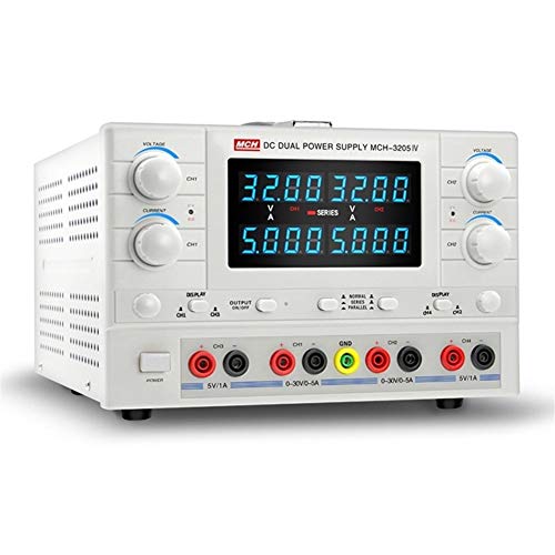 Labornetzteil, Vierkanal-Netzteil mit Gleichstromregelung Digitalanzeige Einstellbares Netzteil MCH-3205IV,Zuverlässigkeit und Sicherheit(220V) von MINING