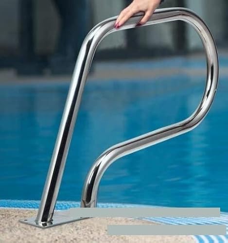 Leiter für Einbaupools, Poolhandlauf Rolltreppe Aus Edelstahl 304 Unterwasserhandlaufpedal Verdickte Poolleiter Startleiter(ST002) von MINING