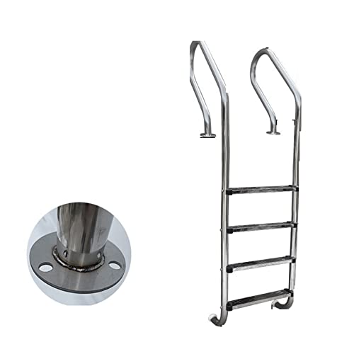 Leiter für Einbaupools, Schwimmbad Rolltreppe 304 Edelstahl Handlauf Schwimmbad Wasserleiter Kletterleiter Wasserhandlauf Verdickte Leitertreppe(SF415not embeded1.2mm) von MINING