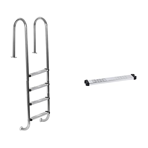 Leiter für Einbaupools, Schwimmbad-Rolltreppe Aus Edelstahl 304 Unterwasserleiter-Handlauf-Treppe Verdickte Pedal-Schwimmbad-Wasserleiter-Ausrüstung(MU415not embedded) von MINING