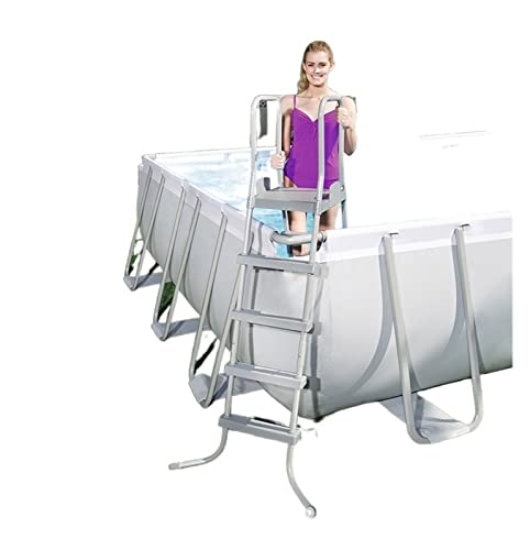 Leiter für Einbaupools, Schwimmbad Rolltreppe Poolleiter Doppelseitige Rolltreppe Schwimmbad Passende Leiter(137cm) von MINING