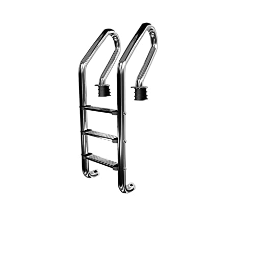 Leiter für Einbaupools, Schwimmbadrolltreppe nach Hause Schwimmbadleiter verdickter Handlauf aus Edelstahl 304 Schwimmbadleiter Handlaufleiter(3steps embeded) von MINING