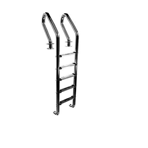 Leiter für Einbaupools, Schwimmbadrolltreppe nach Hause Schwimmbadleiter verdickter Handlauf aus Edelstahl 304 Schwimmbadleiter Handlaufleiter(5steps not embeded) von MINING